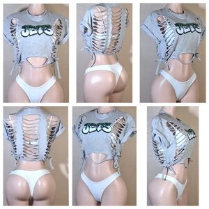 New York Jets Custom Crop Top